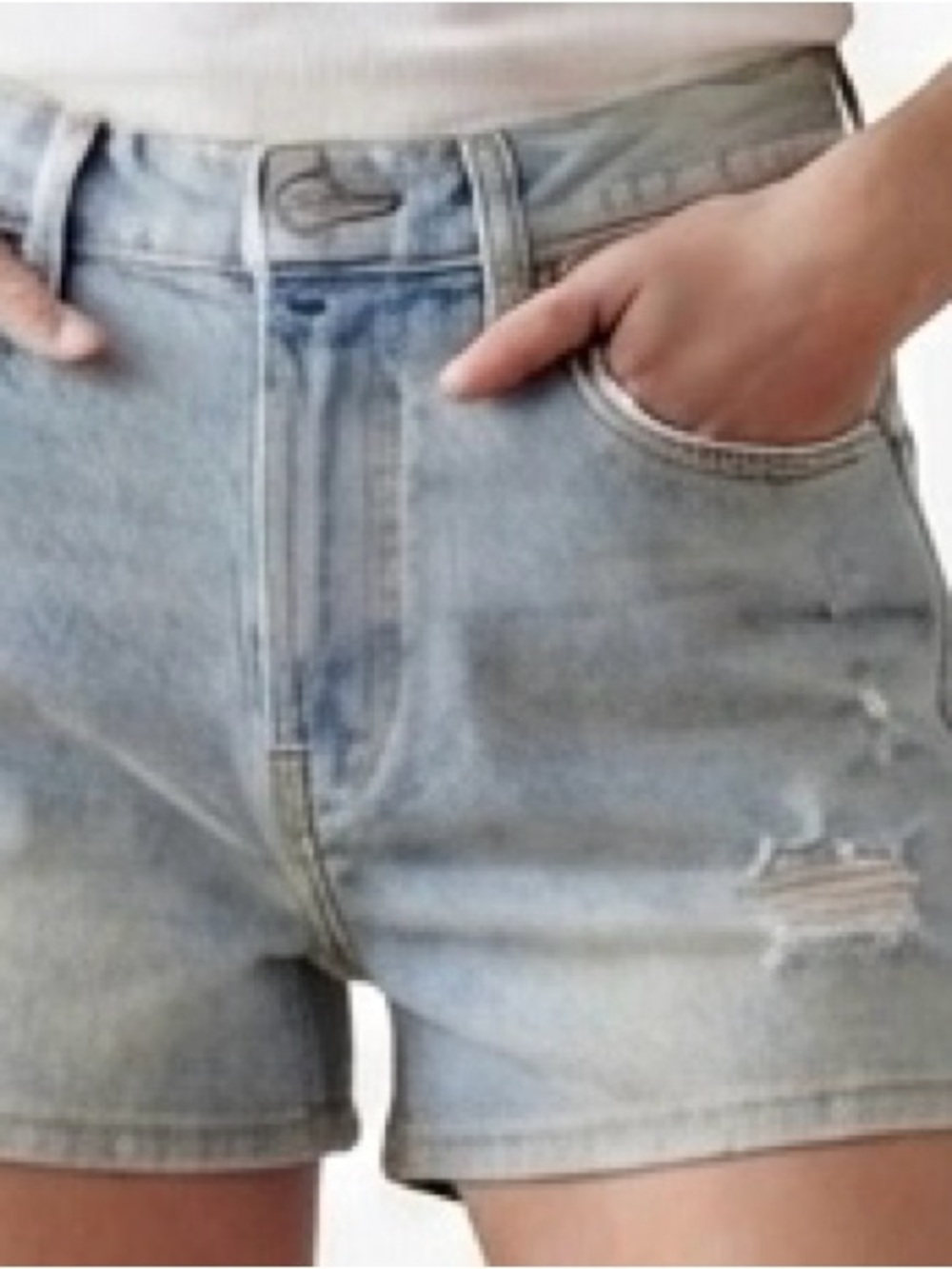 HUDSON  Distressed Denim Shorts Size 27
